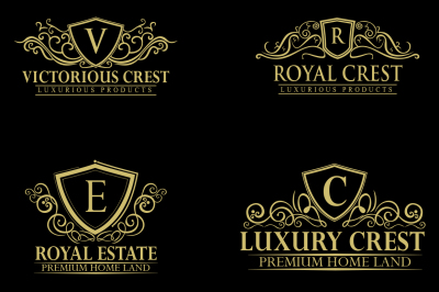 Royal Luxury Crest Logos and Badges