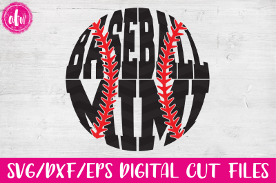 Baseball Mimi - SVG, DXF, EPS Cut File