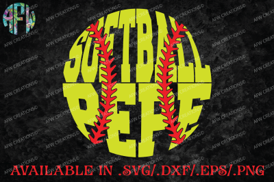 Softball Pepe - SVG, DXF, EPS Cut File