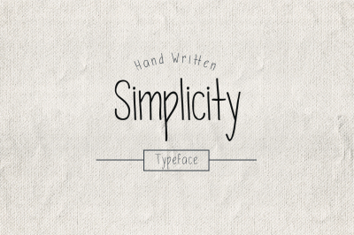 Simplicity Typeface