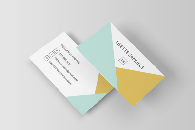 Geometric Angles Business Card