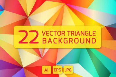 22 VECTOR TRIANGLE BACKGROUNDS