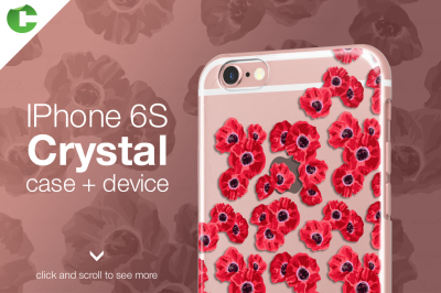 Iphone 6/6S crystal case + device