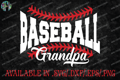 Baseball Grandpa - SVG, DXF, EPS Cut File