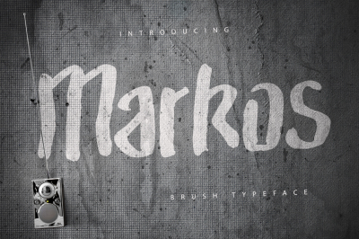 Markos Brush Typeface