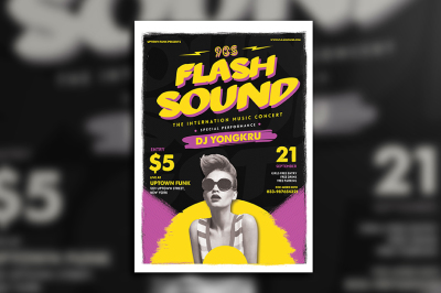 Flash Sound Music Party Flyer