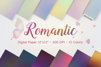Romantic digital paper