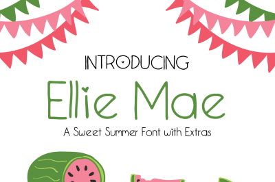 Ellie Mae | A Sweet Summer Font
