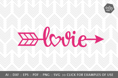 Lovie Arrow - SVG, PNG & VECTOR Cut File