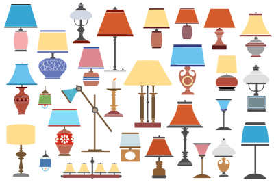 Household lamps JPG, PNG