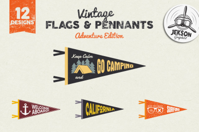 Adventure Pennants & Vintage Flags