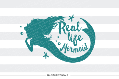 Real life mermaid SVG file 