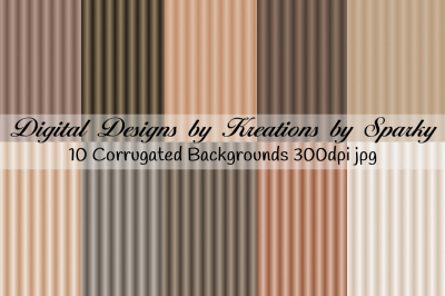 Shades of Brown Corrugated Textured Backgrounds