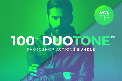 Duotone Photoshop Action Bundle