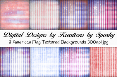 Red White and Blue American Flag Textured Backgrounds