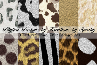 Animal Print Textured Backgrounds
