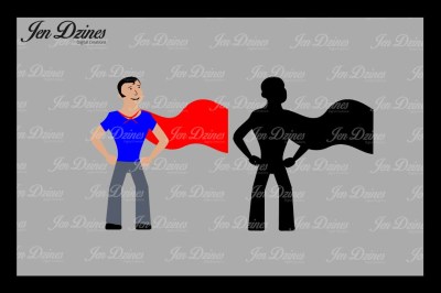 Superhero SVG DXF EPS PNG
