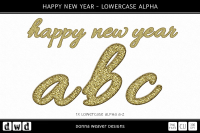 HAPPY NEW YEAR - Lowercase Alphabet