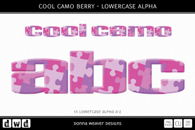 COOL CAMO BERRY - Lowercase Alpha