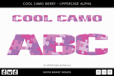 COOL CAMO BERRY - Uppercase Alpha