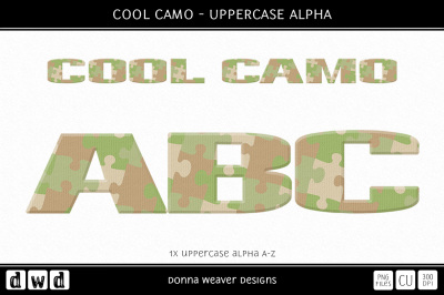 COOL CAMO - Uppercase Alpha