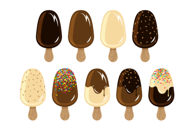 Chocolate ice creams