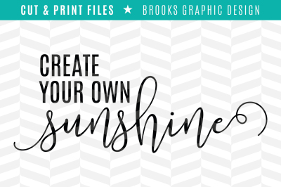 Sunshine - DXF/SVG/PNG/PDF Cut & Print Files