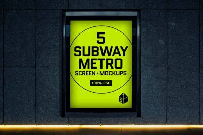 Subway Metro Screen Mock-Ups 2