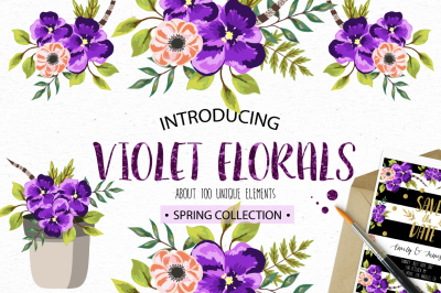Ultra Violet Florals. Spring collection