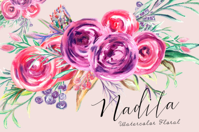Nadila Watercolor Florals