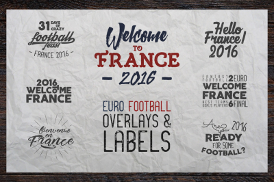 France 2016 Football Euro Labels