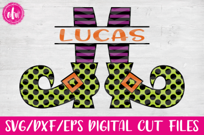 Split Witch Legs - SVG, DXF, EPS Cut Files