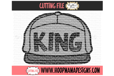 King Snapback Hat Applique