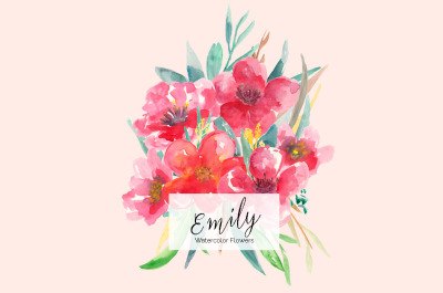 Emily Watercolors Flowers
