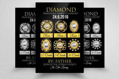 Diamond Jewllery Shop Business Flyer