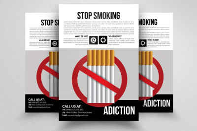 Say No to Smoking Flyer Template Ad