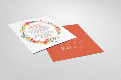 Wedding Invitation Post Card