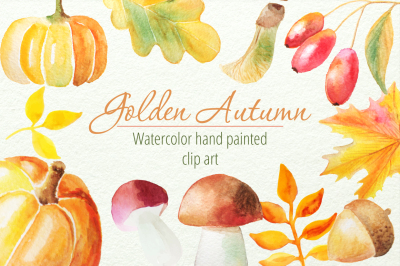 Autumn Watercolor Clip art