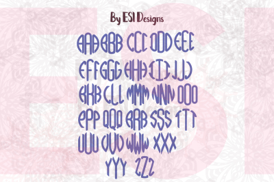 Smooth Circle Monogram Alphabet by ESI Designs - SVG, DXF, EPS, PNG