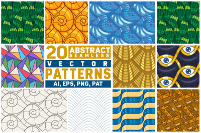 20 Abstract Seamless Line Patterns
