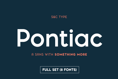 Pontiac Font Pack