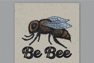Be Bee ink illustrated
