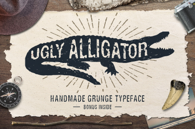 Ugly Alligator - Grunge Typeface