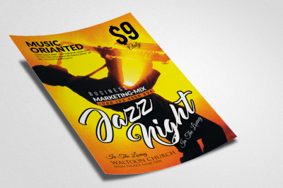 Jazz Music Party Flyer&2F;Poster