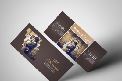 Wedding Invitation Gift voucher