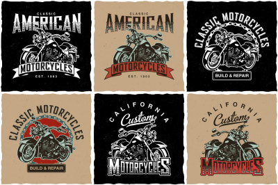 Motorcycles T-shirt Labels
