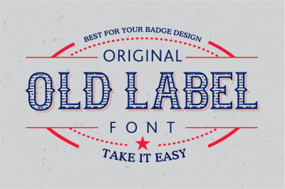 Old Label font