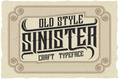 Sinister Typeface