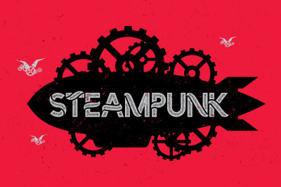 Steampunk font