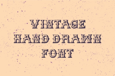 Vintage Hand Drawn Font
